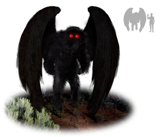 Mothman Artist's Impression von Tim Bertelink - Eigenes Werk, CC BY-SA 4.0
https://commons.wikimedia.org/w/index.php?curid=46584699